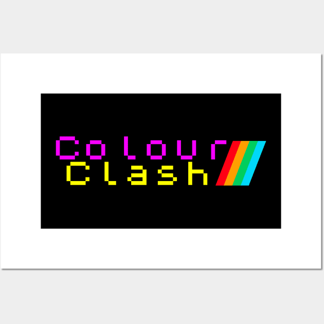 Zx Spectrum Colour Clash Wall Art by onekdesigns